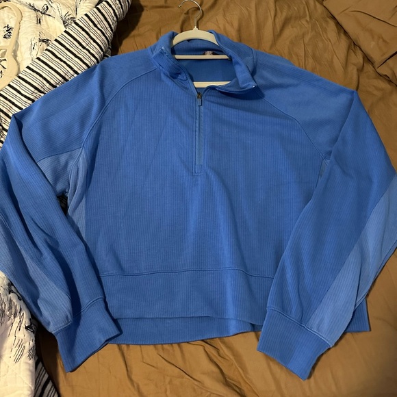 Danskin Tops - Danskin crop rib quarterzip